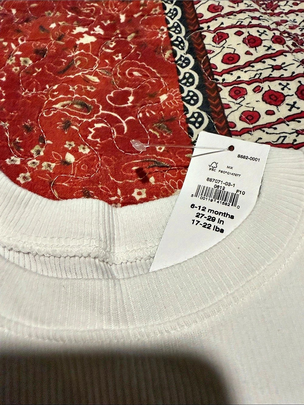 Baby GAP Ribbed Ruffle Sleeve Off-White Top - Picture 4 of 6